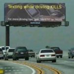 Don't text and drive! 😀
