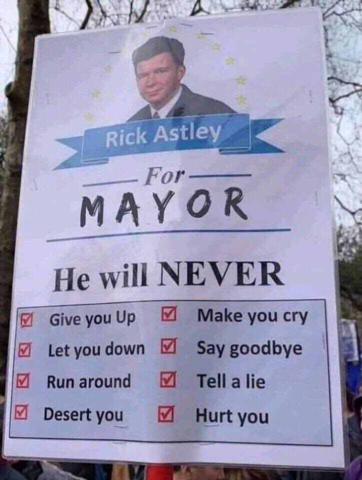 Rick gets my vote! 😃