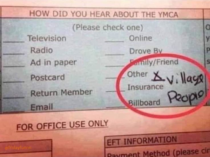 How did you hear about the YMCA? 😀