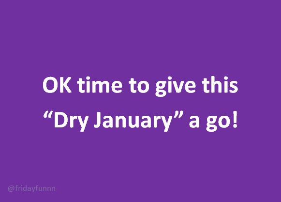 Time to give this "dry january" a go!