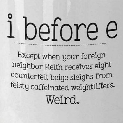 "Neighbor" looks more weird round here! 😀