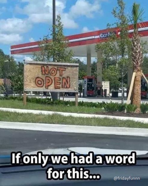 Opposite of "Open". Nah, can't think of anything! 😀
