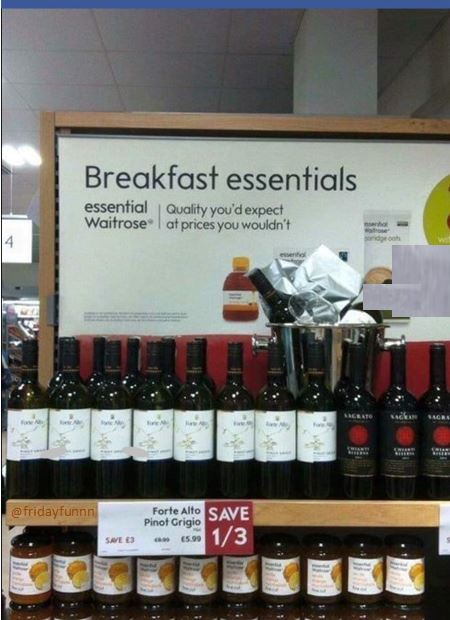 Essential Waitrose. Boom! 🥂