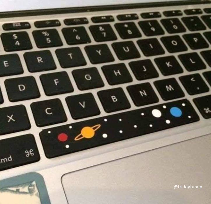 That's some space bar! 🙂