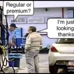 Meanwhile at a UK petrol pump! 😉