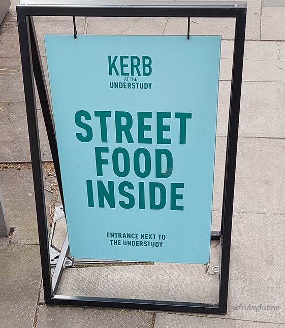 Ur! Surely inside stops it being Street Food? 🙄