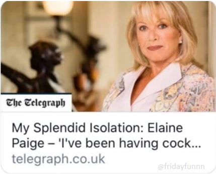 It was "cocktail parties" but The Telegraph eh? 🙄
