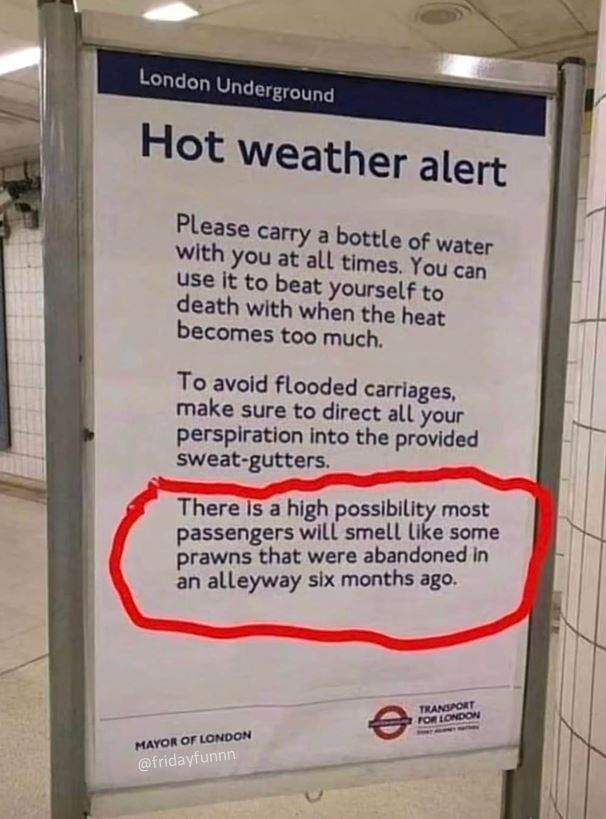 Loving the London Underground warning signs! 😀