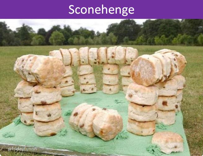 Meanwhile in deepest Wiltshire! 😀 sconehenge