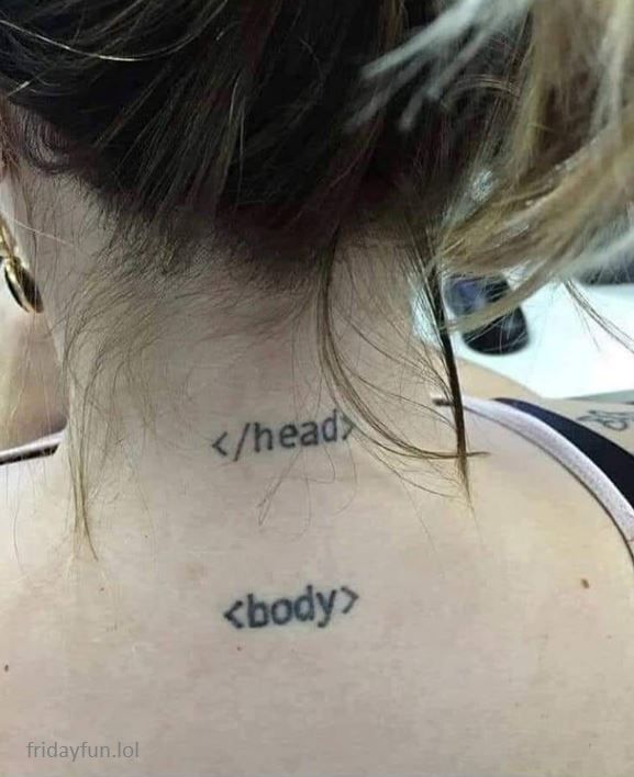 Perfect tattoo for a "tech head"! 🙂